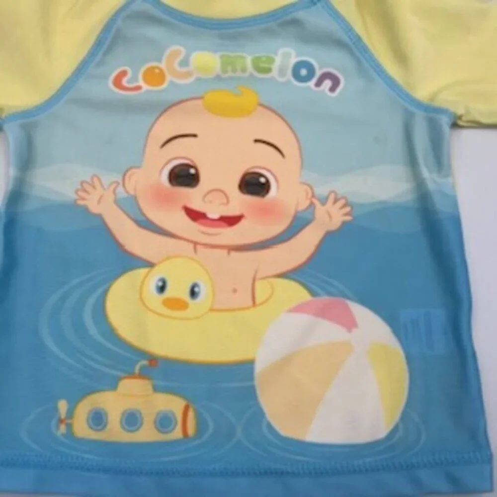 Coco Melon 2 Piece‎ Swim Suit And Rash Guard Boys Size 12 Months